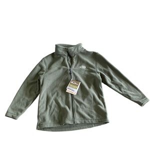 Drake Youth Fleece Full Zip, NWT, Green
